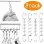 Meetu Closet Organizer 9.5 Inch Cloth Hanger Magic Space Saving Hangers for Closet Wardrobe Closet Organization Closet System (Pack of 8) Meetu Closet Organizer 9.5 Inch Cloth Hanger Magic Space Saving Hangers for Closet Wardrobe Closet Organization Closet System (Pack of 8)