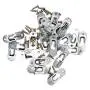 AUEAR, 20 Pcs Metal Keyhole Hanger Hanging Fasteners Hardware with Screws for Picture Frames Mirrors Cabinet