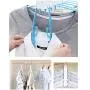 HJYPYJ Magic Hanger,Portable PP Folding Hanger,Rotatable Hanger Space Saving Organizers, Isometric Design/White / 3 pcs HJYPYJ Magic Hanger,Portable PP Folding Hanger,Rotatable Hanger Space Saving Organizers, Isometric Design/White / 3 pcs