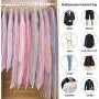 Aufisi Garment Bags Suit Bags,Pack of 7 Premium Quality PEVA Moth Proof Clothes Covers Dustproof Clear Garment Cover Breathable Full Zipper Dust Cover, 4 Pcs 40" x 24" Inch and 3 Pcs 47" x 24" Inch Aufisi Garment Bags Suit Bags,Pack of 7 Premium Quality PEVA Moth Proof Clothes Covers Dustproof Clear Garment Cover Breathable Full Zipper Dust Cover, 4 Pcs 40" x 24" Inch and 3 Pcs 47" x 24" Inch