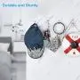 12Pcs Adhesive Hooks Heavy Duty, Wall Hooks Transparent No-Rust Seamless, Waterproof Oilproof Free Drilling Wall Hangers, Suitable for Ceiling, Kitchen, Bathroom
