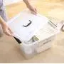 Utiao Plastic Bin with Lid, Latching Boxes (12 Quart, 3 Quart)