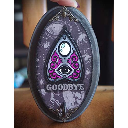 Mini Mystic Eye Ouija Inspired Planchette Goodbye Hand Made 1 Hook Jewelry Key Hanger Organizer Mini Mystic Eye Ouija Inspired Planchette Goodbye Hand Made 1 Hook Jewelry Key Hanger Organizer