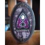 Mini Mystic Eye Ouija Inspired Planchette Goodbye Hand Made 1 Hook Jewelry Key Hanger Organizer Mini Mystic Eye Ouija Inspired Planchette Goodbye Hand Made 1 Hook Jewelry Key Hanger Organizer