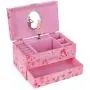 SONGMICS Ballerina Music Jewelry Boxes Storage Case with Drawer, Gift for Little Girls, Princess and Butterfly, Pink UJMC003 SONGMICS Ballerina Music Jewelry Boxes Storage Case with Drawer, Gift for Little Girls, Princess and Butterfly, Pink UJMC003