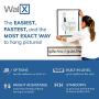 WallX - xHang | A Designer Quality Picture Hanging System - Heavy Duty Damage-Free Picture Hanger for Your Home | Perfect for Pictures, Mirrors & Posters - Holds Up to 25lbs (3 Pack)