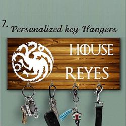 Game of thrones key holder for wall, personalized key hanger,Targaryen key hanger, Custom key rack, Anniversary Gift, Housewarming Gift, Targaryen gif, custom key holder, Targaryen key holder