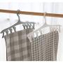 HJYPYJ Magic Hanger,8 in 1 360?? Rotate Magical Hangers,Clip Removable PP Trouser Hangers,Space-Saving Organizer Hangers, Durable/White / 3 pcs