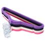 60PCS Non Slip Velvet Clothes Suit/Shirt/Pants Hangers White, Black, Purple,Red