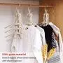 VS-Foru Space Saving 8 in 1 Folding Hangers-Adjustable Magic Clothes Hangers -Eco Material Time Saving Hangers for Small Wardrobe and Camping VS-Foru Space Saving 8 in 1 Folding Hangers-Adjustable Magic Clothes Hangers -Eco Material Time Saving Hangers for Small Wardrobe and Camping