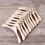 Chuiouy 10Pcs Wood Clothes Hangers House Accessories Chuiouy 10Pcs Wood Clothes Hangers House Accessories