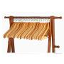 WZP Household Coat Rack Solid Wood Floor Bedroom Folding Rack Creative Living Room Simple Foyer Hanger Clothes Rack Home