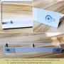 Clothes Hanger Stacker, Sturdy Metal Coat Hanger Stacker Wall Mount Strong Adhesive Hanger Organizer Stacker for Closet & Room Tidier Laundry Rooms Drying Rack