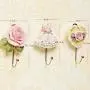 Evoio 3PCS Wall Hooks Rose Flower/Heart/Dress Resin Wall Mounted Vintage Hook Hanger Organizer for Bathroom Towel Clothes Rack Coat Hat Robe Pink(3 in 1)