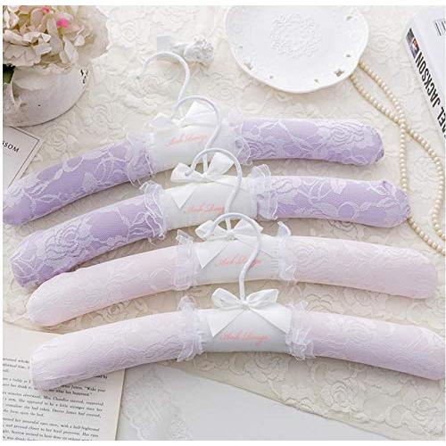 5pcs Random Color Cloth Clothes Hangers Organizer Silk Satin Fabric Hooks Fabric Coated Hanger Non-Slip Clothes Hangers