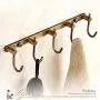 SPLY DTEM Jacket Hook Row Hook Copper Towel Hook European Hanging Wall Coat Hook Clothes Towel Hanger Bathroom Kitchen