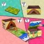 Ivy Step Fold Out Dinosaur Toy Boxes and Storage Bin with 7" Tyrannosaurus Rex and 6" Stegosaurus