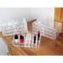 Ikee Design Acrylic Diamond Pattern Jewelry & Cosmetic Storage Display Boxes 3 Pieces Set