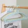 SAASNY Standard Coat Plastic Hangers Non-Slip Plastic Hangers -10 Pack- Heavy Duty Plastic Suit Hangers Plastic Space Saving Non Slip Clothes Hangers,Grey,for Drying and Storage