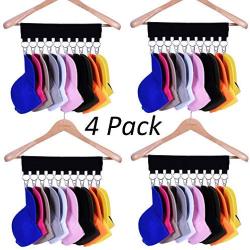 Hat Organizer Hanger, 10 Baseball Cap Holder, Hat Storage for Closet - Change Your Clothes Hanger to Ball Cap Organizer Hanger - Keep Your Hats Cleaner Than a Hat Rack - Great for Travel Use (4 Pack)