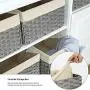 SONGMICS Storage Bins, Set of 6 Rattan-Style Storage Baskets, Decorative Bins with Cotton Liner for Shelf, Toy Organizer for Bedroom Closet Laundry Room, 15.8 x 11.8 x 9.8 Inches, Gray URRB256WG SONGMICS Storage Bins, Set of 6 Rattan-Style Storage Baskets, Decorative Bins with Cotton Liner for Shelf, Toy Organizer for Bedroom Closet Laundry Room, 15.8 x 11.8 x 9.8 Inches, Gray URRB256WG