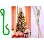 Hyamass 200Pcs Xmas Ornament Hooks Metal Wire Hooks Mini Hangers Stainless Steel S-Shaped Hangers Ornament Hangers with Storage Boxes for Christmas Tree Decoration DIY Craft(Gold, Silver, Red and Green)