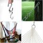 Flammi 2 PCS Hammock S Hooks Heavy Duty 3 Inch Long 5/16 Inch Thick Hanging Hooks Galvanized Utility Hooks