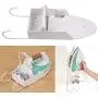 MOOUS Electric Iron Holder Wall Mounted Ironing Board Hanger Hook Ironing Holder Rack Space Saving for Hotel Home Bathroom RVs Campers Apartments(White)