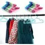 20pcs Random Color Durable Candy Color Children Multifunction Coat Trousers Baby Clothes Rack Plastic Hanging Clothes Hanger for Kids 20pcs Random Color Durable Candy Color Children Multifunction Coat Trousers Baby Clothes Rack Plastic Hanging Clothes Hanger for Kids