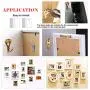 Hilitchi Picture Hangers, 160-Pcs Professional Frame Hanging Picture Hanging Kit Hanger - Heavy Frame Hooks for Wall Mounting Holds 5-100 lbs