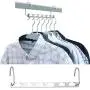 YOEDAF Magic Hanger, Clothes Hanger, 2/10pcs Metal Closet Hangers Wardrobe Clothing Organizer Coat Rack Hanging Storage Holder Space Saving Organization Hooks(Y-Shape Hanger(2pcs)) YOEDAF Magic Hanger, Clothes Hanger, 2/10pcs Metal Closet Hangers Wardrobe Clothing Organizer Coat Rack Hanging Storage Holder Space Saving Organization Hooks(Y-Shape Hanger(2pcs))