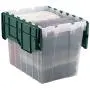 Akro-Mils 66497CLDGN 21-1/2 x 15 x 17" Semi Clear 18 gallon Plastic Storage Keep Boxes with Attached Lid Akro-Mils 66497CLDGN 21-1/2 x 15 x 17" Semi Clear 18 gallon Plastic Storage Keep Boxes with Attached Lid