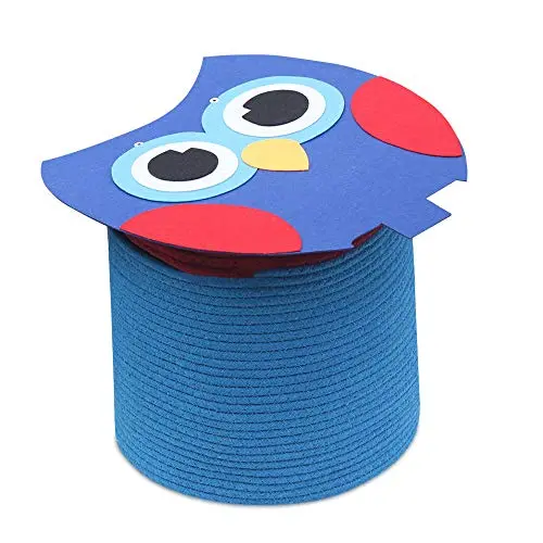 ICEBLUE HD Owl Lid Cute Toy Boxes Toy Basket Kids Toy Storage with Lid ICEBLUE HD Owl Lid Cute Toy Boxes Toy Basket Kids Toy Storage with Lid