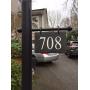 HANGING HOUSE NUMBERS CARVED SLATE/Stone Address Plaque Marker Lampost Lamppost Mailbox #3H