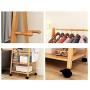 LBMy Hangers Coat Rack Bedroom Floor Hanger Removable Hanger Simple Nan Bamboo Clothes Rack Drying Rack Coat Hangers (Size : 60cm)