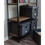 Internets Best Collapsible File Storage Organizer - Decorative Linen Filing & Storage Office Boxes - Letter/Legal - Charcoal - 6 Pack