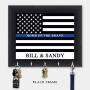 Personalized Key Holder, Police Officer Gift, Key Hanger, Wall Key Rack, Wall Key Holder, Key Holders, Rustic Wood Key Holder 10" x 12"