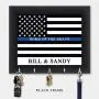 Personalized Key Holder, Police Officer Gift, Key Hanger, Wall Key Rack, Wall Key Holder, Key Holders, Rustic Wood Key Holder 10" x 12"