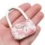 WSSROGY 3Pcs Handbag Shape Design Handbag Foldable Purse Hanger Hook for Table WSSROGY 3Pcs Handbag Shape Design Handbag Foldable Purse Hanger Hook for Table