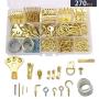 DSMY 270 pcs Picture Hangers kit, Photo Frame Hooks, Picture Hanging kit, Heavy Duty Wall Hooks - 14 Models