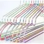 10PC Random Color Fancy Golden Pink Aluminum Alloy Hanger for Clothes,Strong Metal Shirts Dress Sun-top Hanger