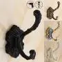 2Pcs Flower Carved Antique Bathroom Kitchen Single Towel Hooks European Wall Mounted Coat Robe Hook Keys Hats Clothes Hangers Home Decorative Hooks Bathroom Towel Bar Toilet Paper Holder Hook Versatil 2Pcs Flower Carved Antique Bathroom Kitchen Single Towel Hooks European Wall Mounted Coat Robe Hook Keys Hats Clothes Hangers Home Decorative Hooks Bathroom Towel Bar Toilet Paper Holder Hook Versatil