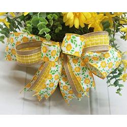 Grapevine Basket Door Hanger, Yellow Flowers Door Hanger, Spring Door Hanger, Spring Flowers, Spring Decor, Krazy Mazie Kreations