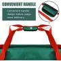 IC ICLOVER Christmas Tree Storage Bag, Extra Large Waterproof Rolling Duffel Box, Fits 6-9 Feet Artificial Disassembled Tree, Dustproof Holiday Decorations Storage Case with Wheels and Handles, Green