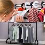 60 pcs Plastic Clothing Size Dividers White Round Hangers Closet Size Divider Home Clothing Storage Wardrobe Storage