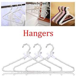 DNJKSA Clothes Hanger Plastic Pearl Closet Space Saver Clothes Dress Coat Storage Rack(5 Pieces/Lot)