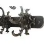 Sungmor Cast Iron Large Wall Hanger - Retro Court Style & 12 Multi Hooks Design - Decorative Wall Mounted Hanging Hooks for Tools,Planters,Coats,Hats,Keys - Great for Indoor Outdoor Wall Decoration
