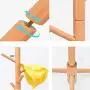 LJHA yimaojia Hangers Solid Wood Floor Coat Rack Clothes Hanger Coat Rack 3 Colors Available Coat Hangers (Color : C, Size : 3.5cm)