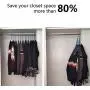 CBTONE 6 Pack Closet Space Saving Hangers, Multi-Purpose Metal Magic Hangers Cascading Hanger Updated Hook Design Metal Hangers for Organizing Wardrobe Clothing Hanger CBTONE 6 Pack Closet Space Saving Hangers, Multi-Purpose Metal Magic Hangers Cascading Hanger Updated Hook Design Metal Hangers for Organizing Wardrobe Clothing Hanger