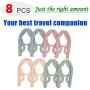 Travel Hangers,8 PCS Folding Hanger Travel Accessories,Travel Hangers Foldable,Portable Foldable Clothes Drying Rack for Travel Outdoor